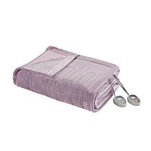 Beautyrest Heated Plush Knitted Microlight Blanket-Twin