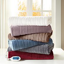 Beautyrest Heated Plush Microlight Oversized Throw