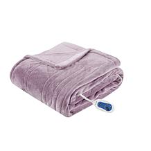 Beautyrest Heated Plush Microlight Oversized Throw