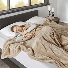 Beautyrest Microlight/Berber Heat Blanket - Full/Tan
