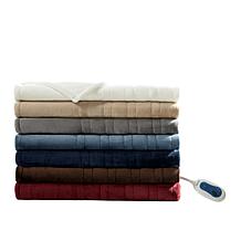 Beautyrest Microlight/Berber Heated Throw - Beige