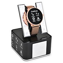 Bebe Adult Female Silver-Tone Smart Watch - Rose-Gold