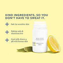 Beekman 1802 Goat Milk Coconut Cream Milk Stick Deodorant 2-pack AS