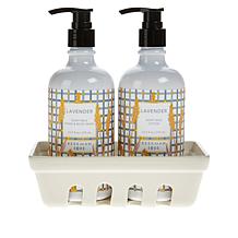 Beekman 1802 Goat Milk Wash and Lotion Ceramic Caddy Set - Lavender