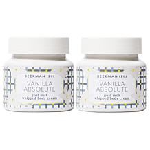 Beekman 1802 Vanilla Absolute Whipped Body Cream Duo