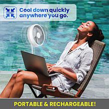 Bell & Howell Rechargeable 2-in-1 Foldable Fan with Remote
