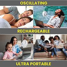 Bell & Howell Rechargeable 2-in-1 Foldable Fan with Remote