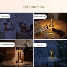 Bell + Howell 2-pack Chelsea Deluxe Rechargeable Touch Lamp