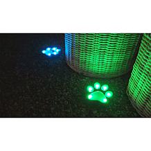 Bell + Howell Color-Changing and White Solar Paw Lights - 6-pack