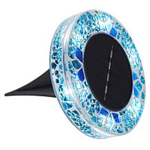 Bell + Howell Mosaic Solar Disk Lights - 4-pack