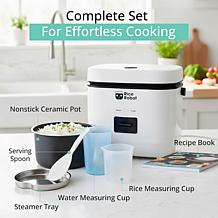 Bell + Howell Rice Robot with Steamer Tray and Recipe Book