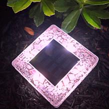 Bell + Howell Square Mosaic Solar Disk Lights 4-pack