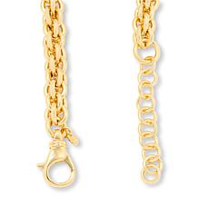 Bellezza 18" Bronze Polished Cestina Chain Necklace