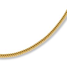 Bellezza 24" Bronze Diamond-Cut Squared Wheat Chain Necklace