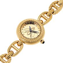 Bellezza Bee Lira Coin Mariner-Link Bracelet Watch