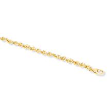 Bellezza Bellissima Bronze Diamond-Cut Disco Chain Bracelet