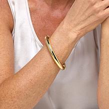 Bellezza Bronze 10mm Tube Hinged Bangle Bracelet