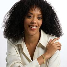 Bellezza Bronze 3-Row Panther Link Bracelet