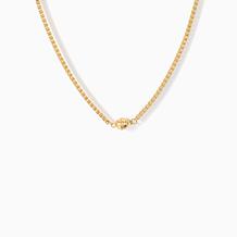 Bellezza Bronze 3mm Box Chain Necklace with Magnetic Clasp