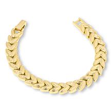 Bellezza Bronze Cast Link Line Bracelet