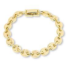 Bellezza Bronze Cast Link Line Bracelet