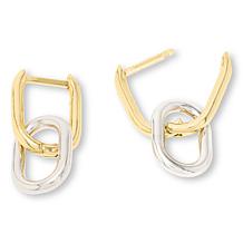 Bellezza Bronze Convertible Double Drop Hoop Earrings