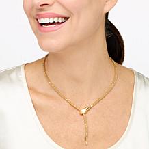 Bellezza Bronze Coreana Chain Adjustable Snake Design Necklace