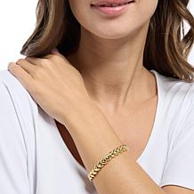 Bellezza Bronze Herringbone Linked Bracelet