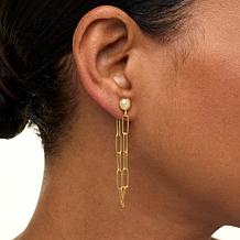 Bellezza Bronze Hoop, Dangle and Stud Earrings 3-piece Set