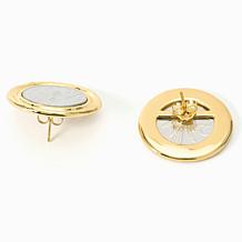 Bellezza Bronze Lira Coin Bee Wrapped Earrings