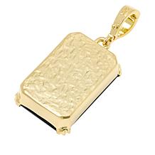 Bellezza Bronze Onyx Octagonal Enhancer Pendant 