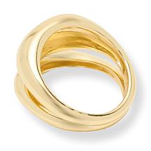 Bellezza Bronze Polished 2-Row Ring