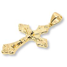 Bellezza Bronze Polished Crucifix Cross Pendant