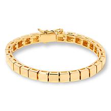 Bellezza Bronze Polished Cubetti Tennis Bracelet