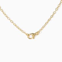 Bellezza Bronze Religious Charm Motif & Stone Necklace