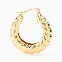 Bellezza Bronze Set of 2 Hoop Earrings 1"