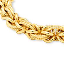 Bellezza Bronze Twisted and Polished Link Bracelet