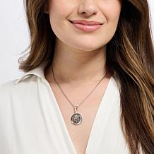 Bellezza Goldtone 20 Lira Coin Polished Enhancer Pendant