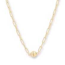 Bellezza Paperclip Knife-Edged Magnetic Chain Necklace