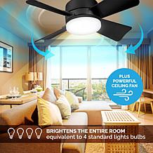Bell+Howell 5-Speed Socket Ceiling Fan and Light
