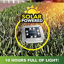 Bell+Howell 8-pack Deluxe Square Solar Disk Lights