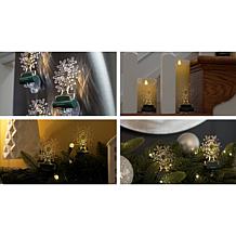 Bell+Howell Clip-On Snowflake Light with Remote - 3-pack