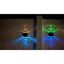 Bell+Howell Color-Changing Solar Wall Light - Set of 2