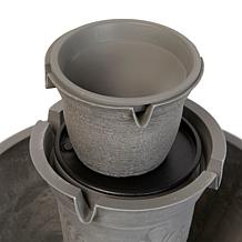 Belmont Garden Aurel Cordless Modular Fountain w/Bird Feeder