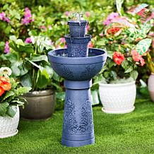 Belmont Garden Aurel Cordless Modular Fountain w/Bird Feeder