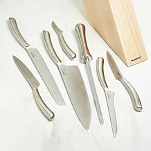 BergHOFF Concavo 8-piece Stainless Steel Knife Set with Block