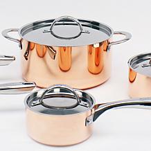 BergHOFF Copper, Tri-Ply 6pc Set, D/O & 2 S/Ps, Polished
