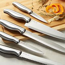 Berghoff DiNA Entity 6pc Stainless Steel Knife Block Set