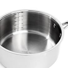 BergHOFF Professional 8" Stainless Steel Saucepan with SS Lid, 3Qt