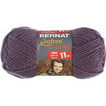 Bernat Softee Chunky Yarn - Dark Mauve, Multipack Of 6
